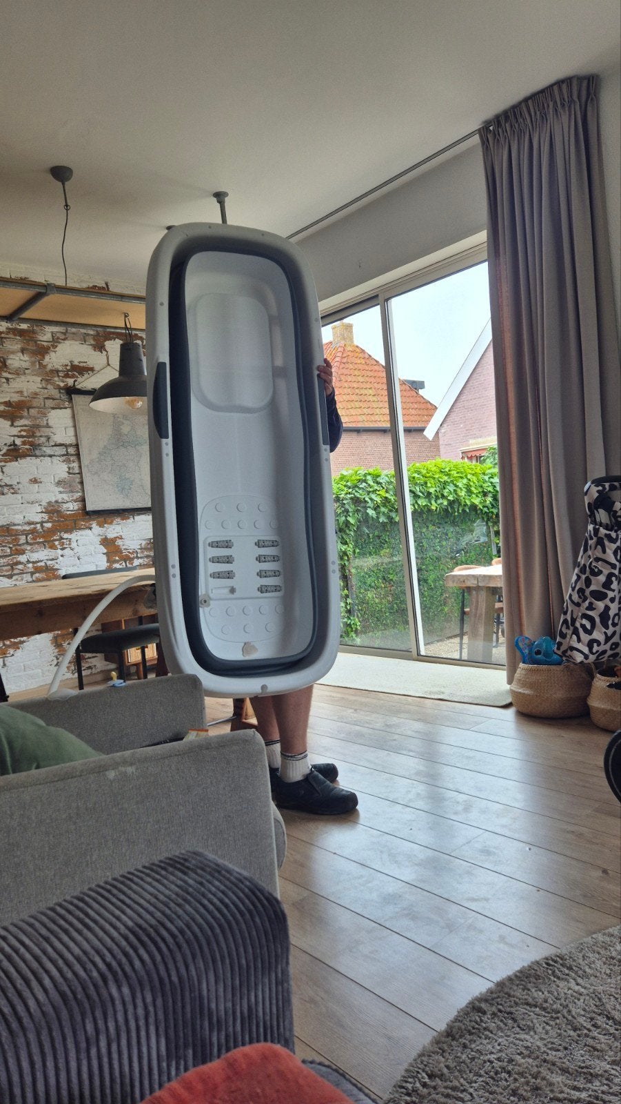 Opvouwbaar bad - Compact en handig, Huis en Inrichting, Badkamer | Badkamermeubels, Ophalen, 50 tot 100 cm, Zo goed als nieuw
