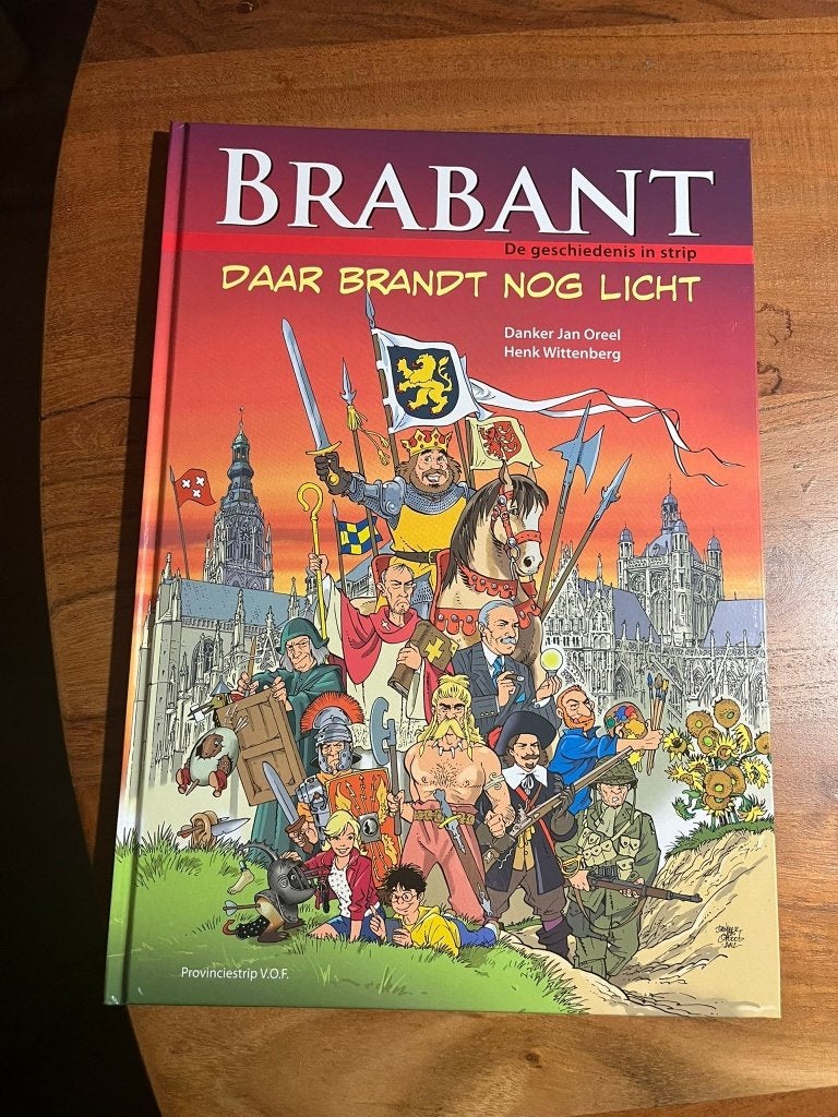 Brabant Daar brandt nog licht 2000 jaar geschiedenis strip, Eén stripboek, Ophalen of Verzenden, Zo goed als nieuw