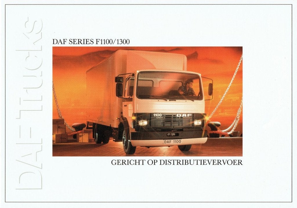 Folder DAF F1100 en F1300 (ca.1987), Verzenden, Gelezen, Overige merken