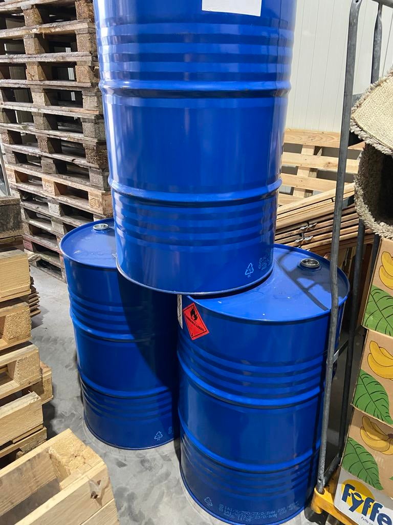 Schone 200 liter vaten voor diverse vloeistoffen, Gebruikt, 60 cm of meer, Overige typen, 50 cm of meer