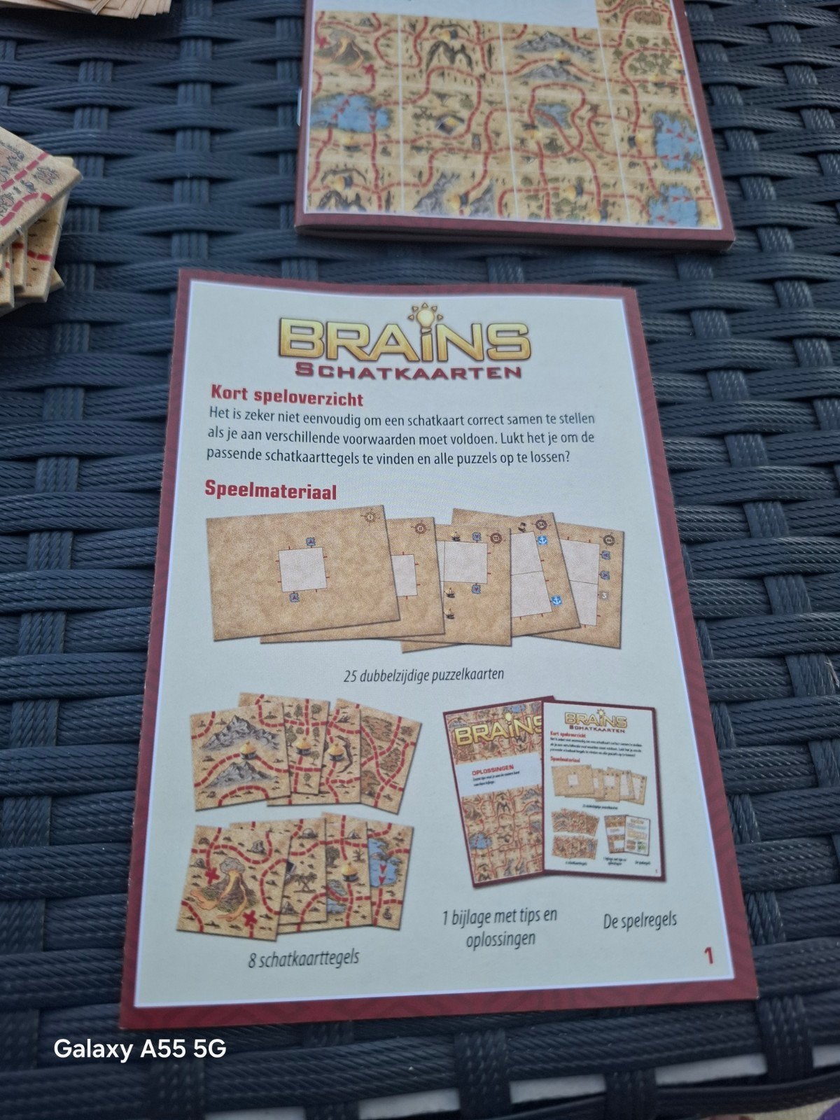 Brains Schatkaarten - 50 pittige denkpuzzels, Een of twee spelers, Zo goed als nieuw, 999 Games, Klantenservice@999games.nl