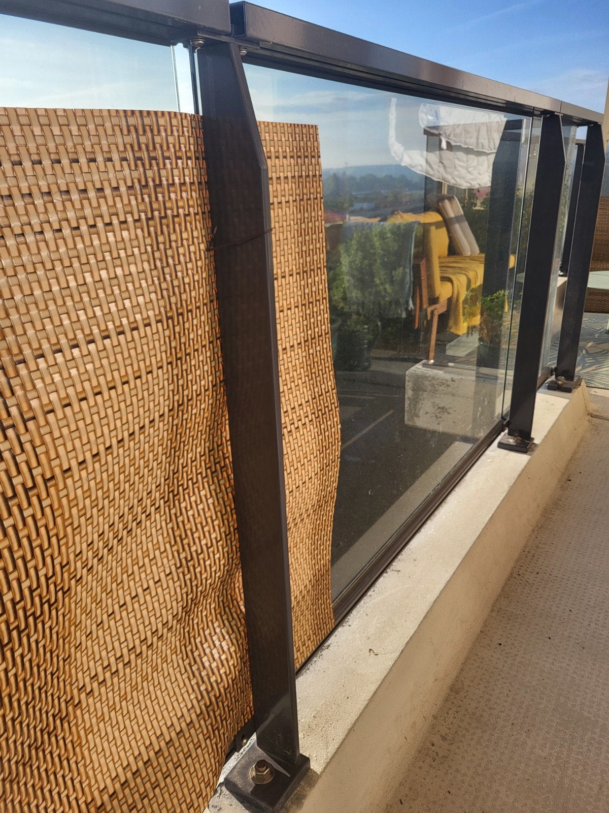 balkonscherm 500 x 90, Tuin en Terras, Ophalen, Kunststof, 200 cm of meer, Minder dan 100 cm