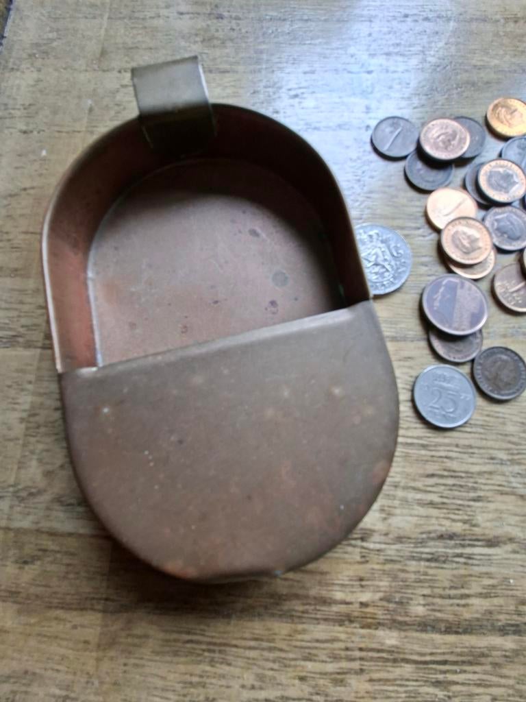 Antieke centenbak met Nederlandse munten, Ophalen of Verzenden