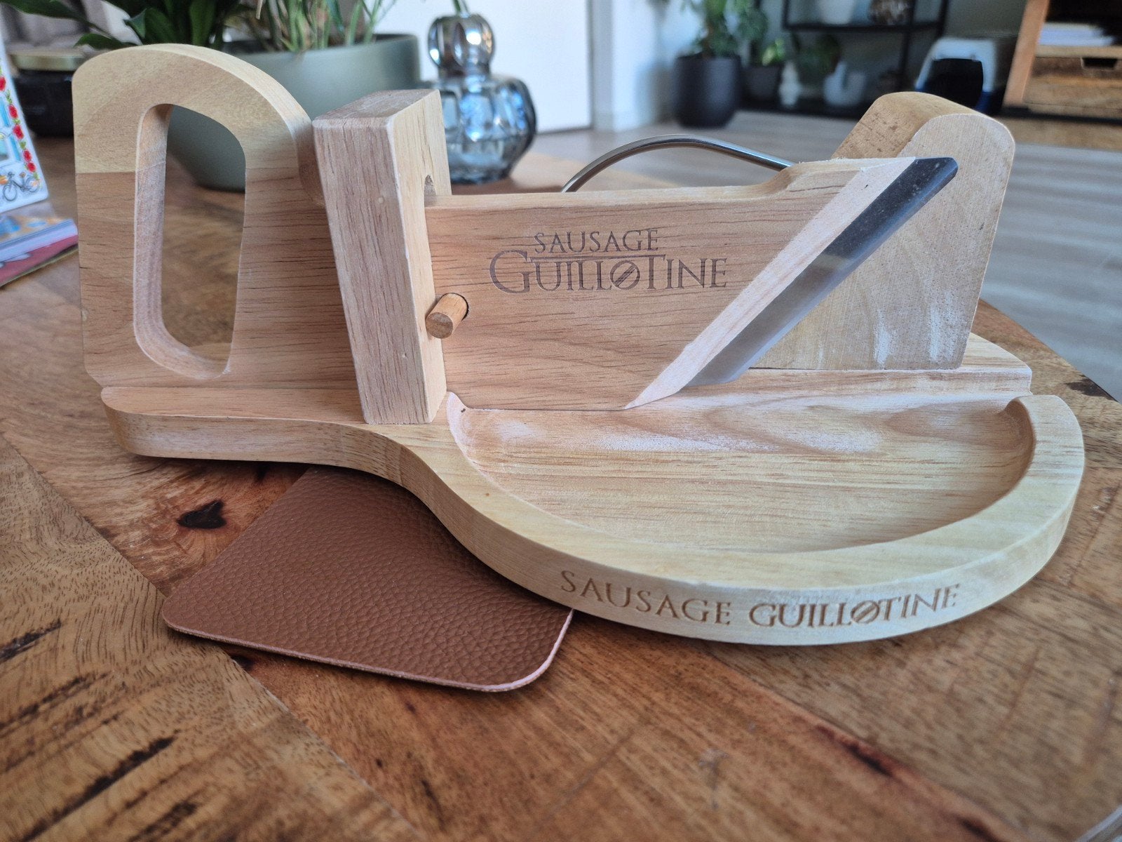 Saucisse Guillotine - Nieuwe Houten worstsnijder, Ophalen, Hout, Nieuw, Snijmachine