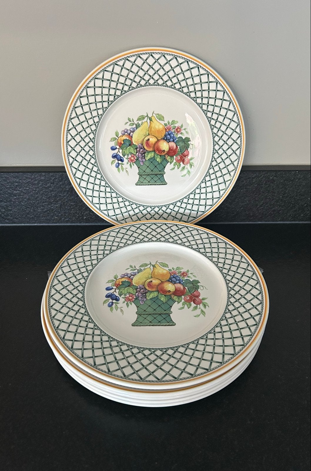 Villeroy & Boch Basket borden - set van 6, Huis en Inrichting, Klassiek, Villeroy & Boch, Ophalen of Verzenden, Zo goed als nieuw