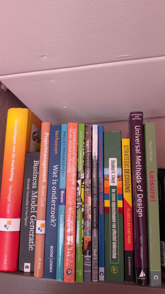 Leisure & Event Management boeken jaar 1 BUAS, Ophalen, Beta, Zo goed als nieuw, HBO
