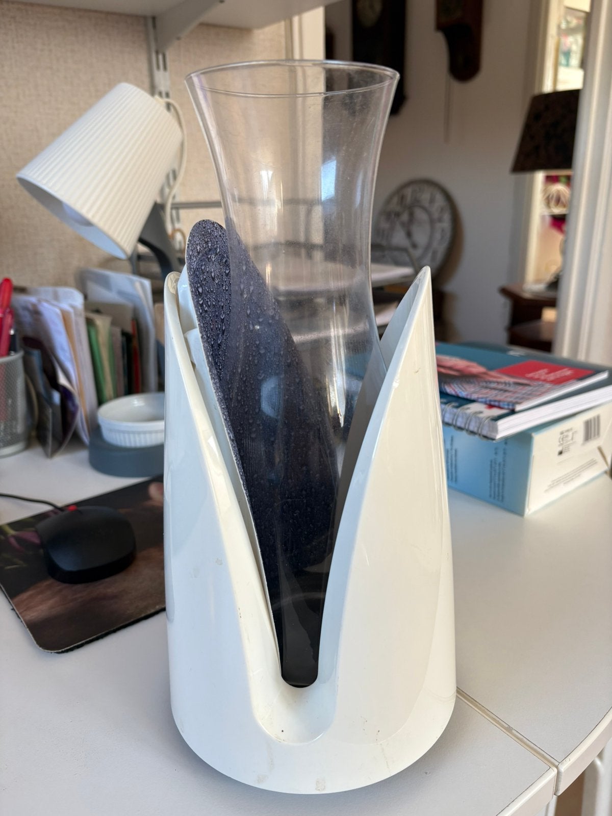 Vacu Vin wijnkoeler met karaf, Ophalen of Verzenden, Zo goed als nieuw, Wit, Glas
