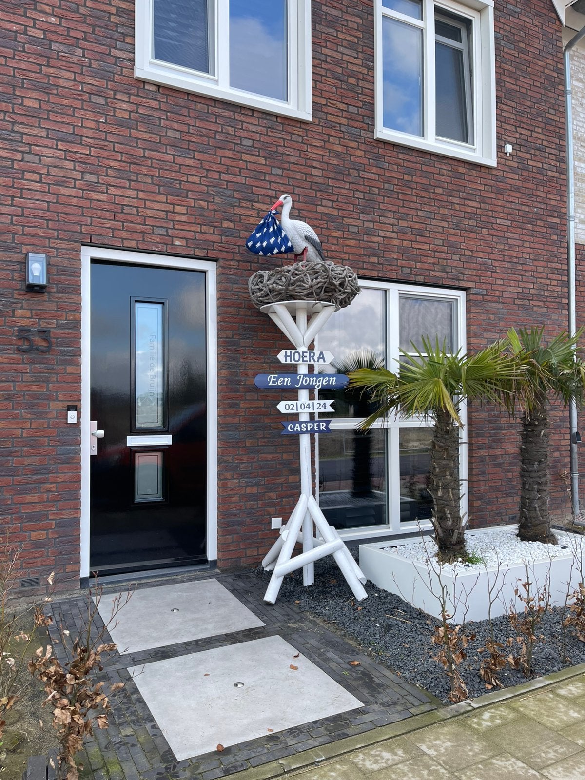 Geboorte ooievaar te huur, baby op komst of geboren?, Ophalen, Zo goed als nieuw