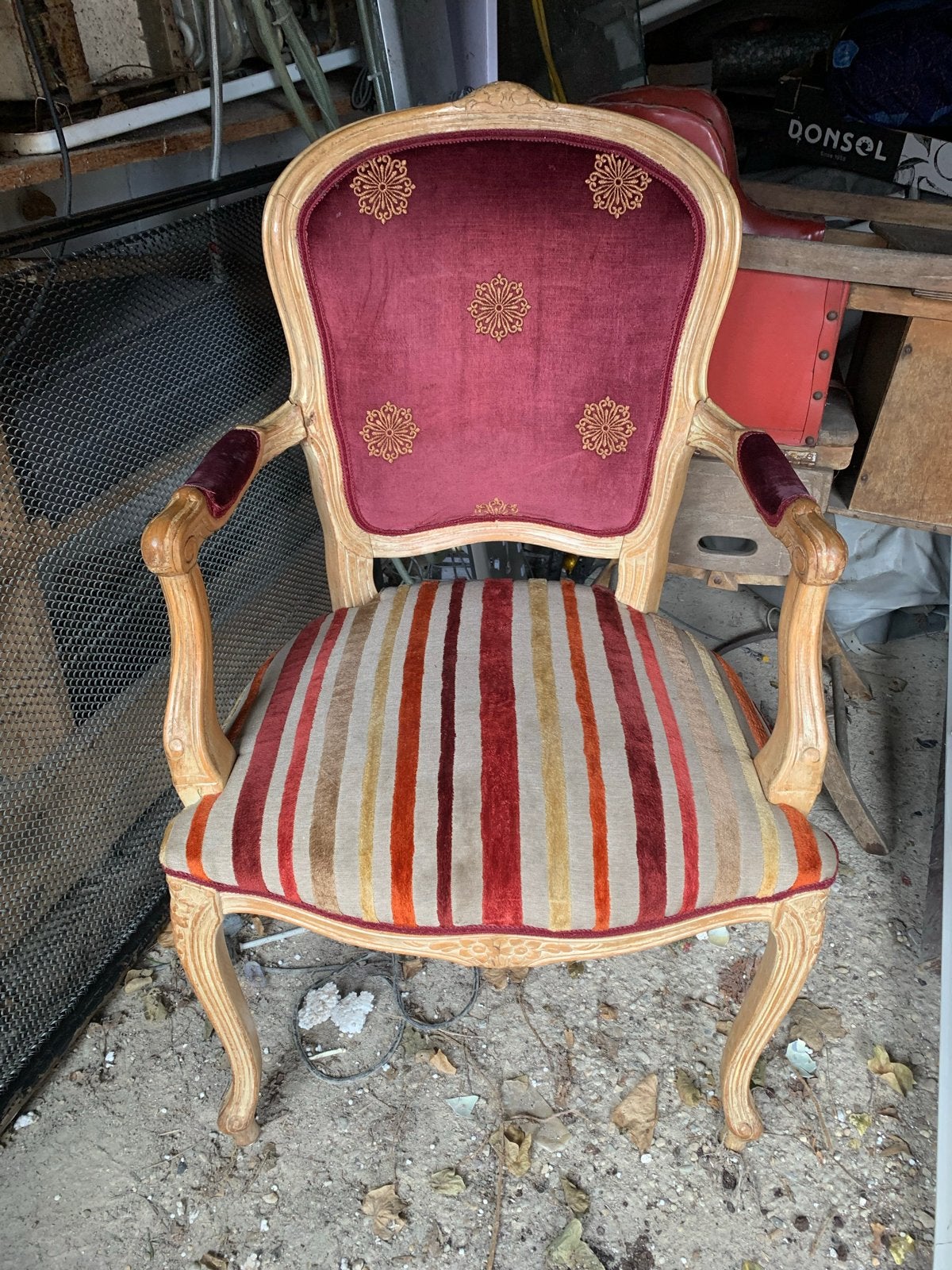 Antieke Franse fauteuil - Louis XV stijl, Ophalen of Verzenden