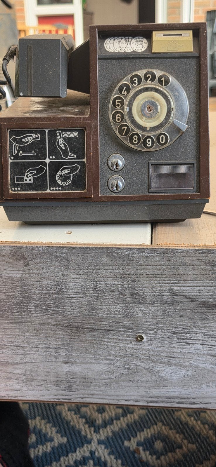 Vintage Bolltelco Munttelefoon - Decoratief, Ophalen