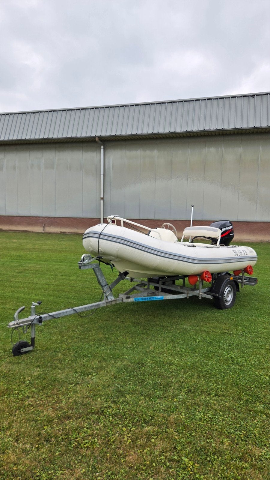 Zodiak 380 yachtline met 30 pk Mercury en trailer, 4 m, Ophalen of Verzenden, Zo goed als nieuw, Zodiac