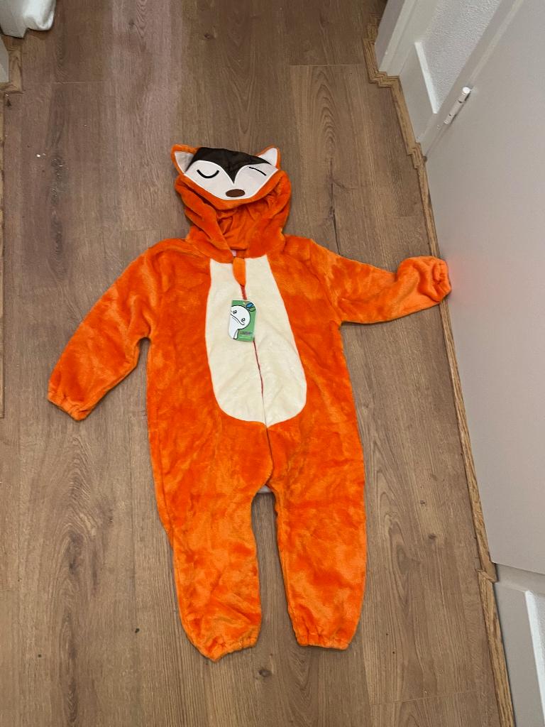 Leuke vossenpak maat 98 voor Carnaval of verkleden, Ophalen of Verzenden, Nieuw, 104 of kleiner, Jongen of Meisje