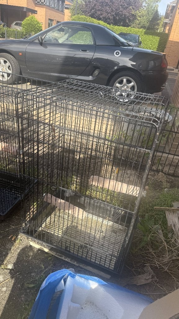 Mooie vogelkooi met accessoires en gratis speeltje, Ophalen, Zo goed als nieuw, Metaal, Vogelkooi