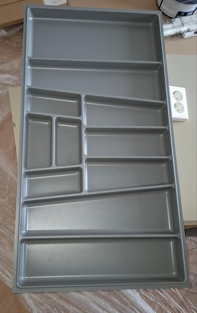 Bestek lade inzet  89x47,5 cm. Grijs, Huis en Inrichting, Keuken | Bestek, Ophalen, Nieuw, Rvs of Chroom
