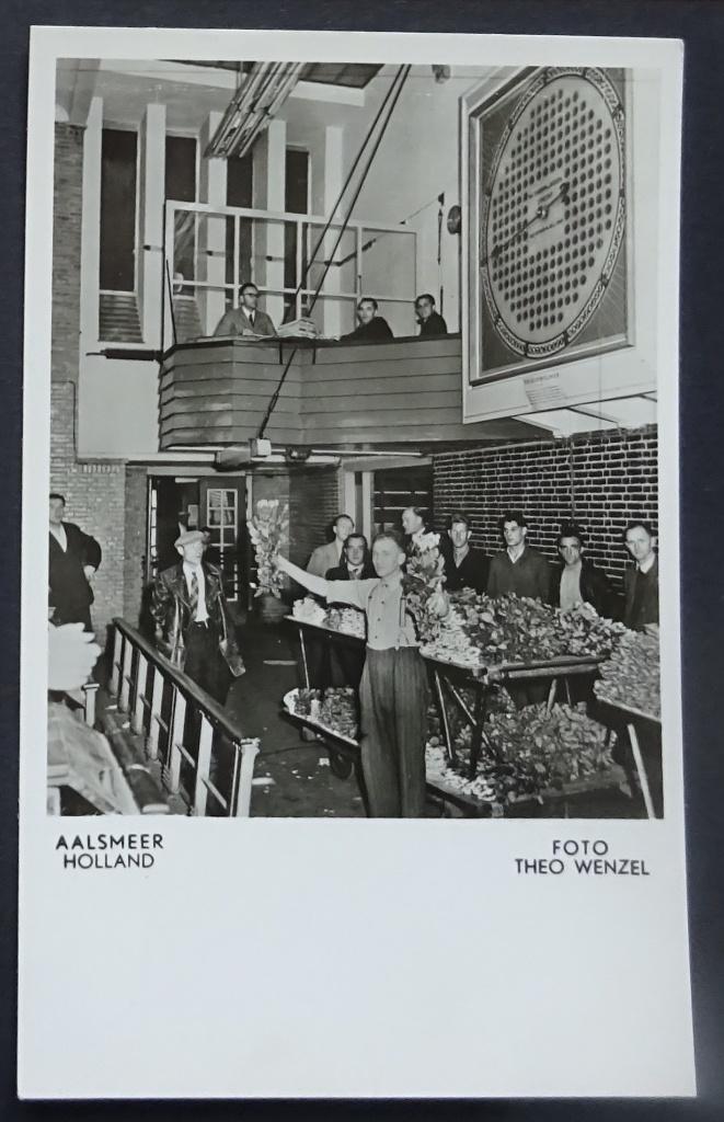 Aalsmeer Holland, Veilen bloemen met electrische mijntoestel, Ophalen of Verzenden, 1940 tot 1960, Gelopen, Noord-Holland