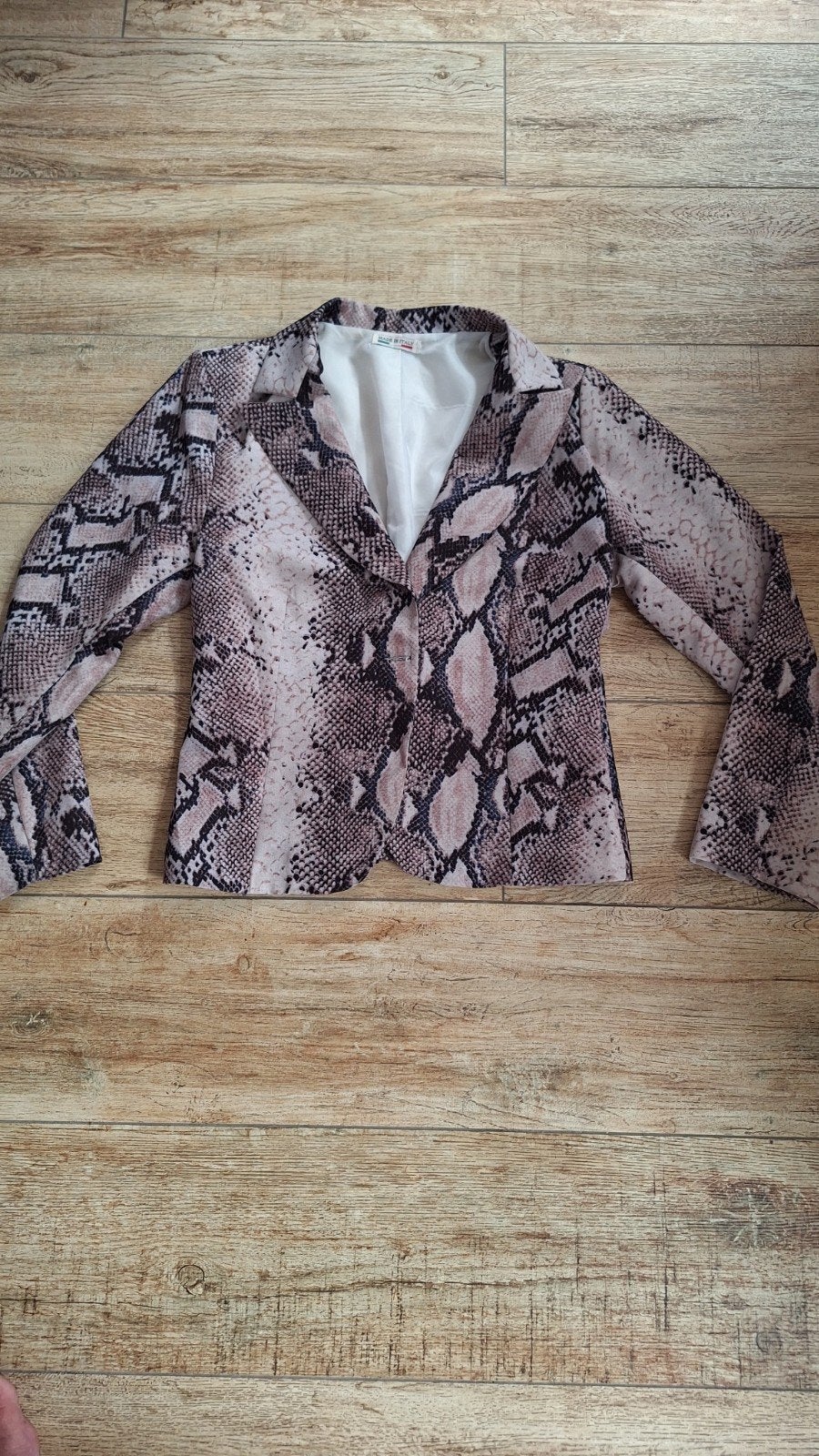 Stijlvol jasje met slangenprint - Maat 42, Kleding | Dames, Jasjes, Kostuums en Pakken, Meerkleurig, Maat 46/48 (XL) of groter
