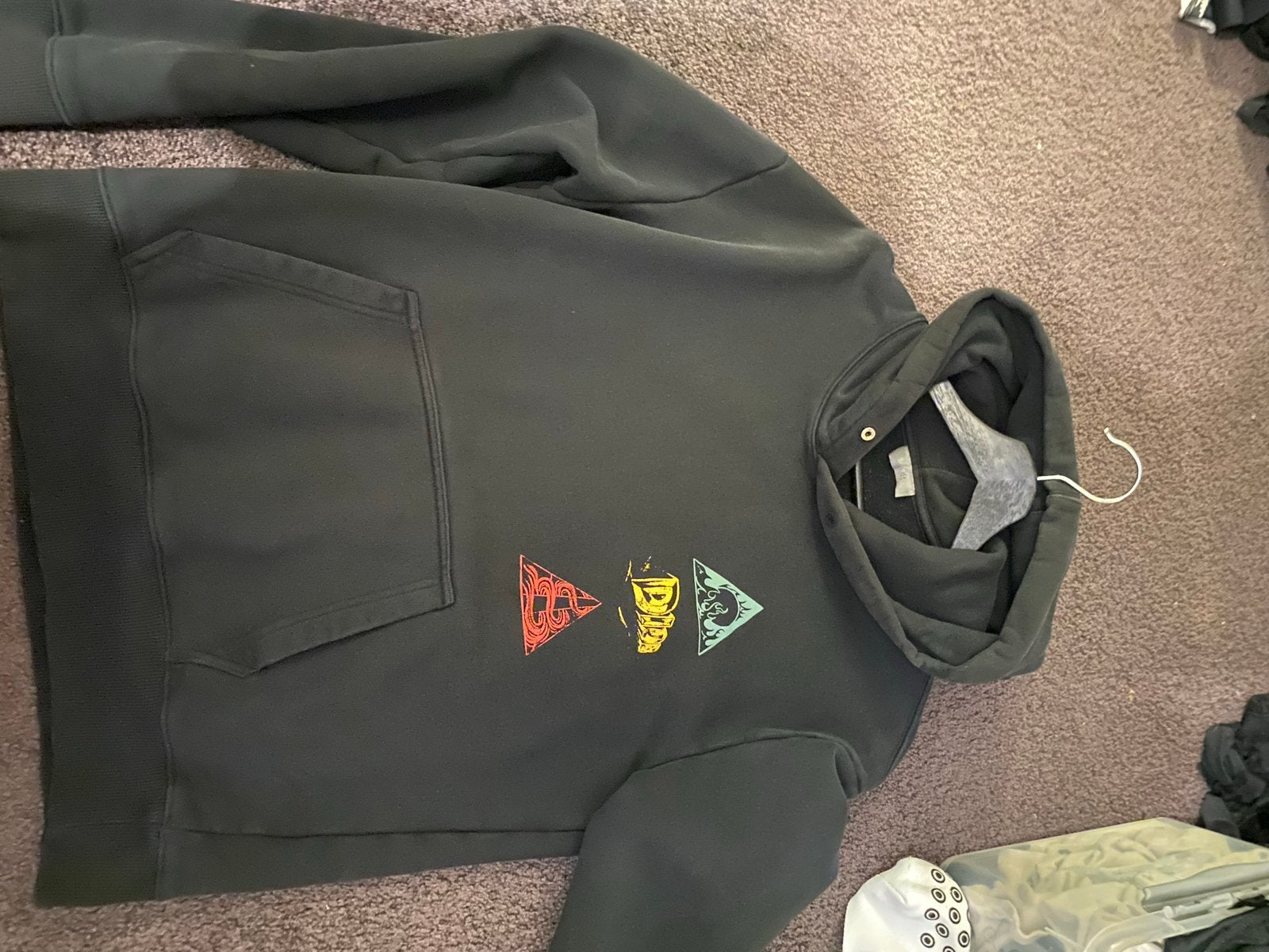 Dior Hoodie met unieke print, Verzenden, Gedragen