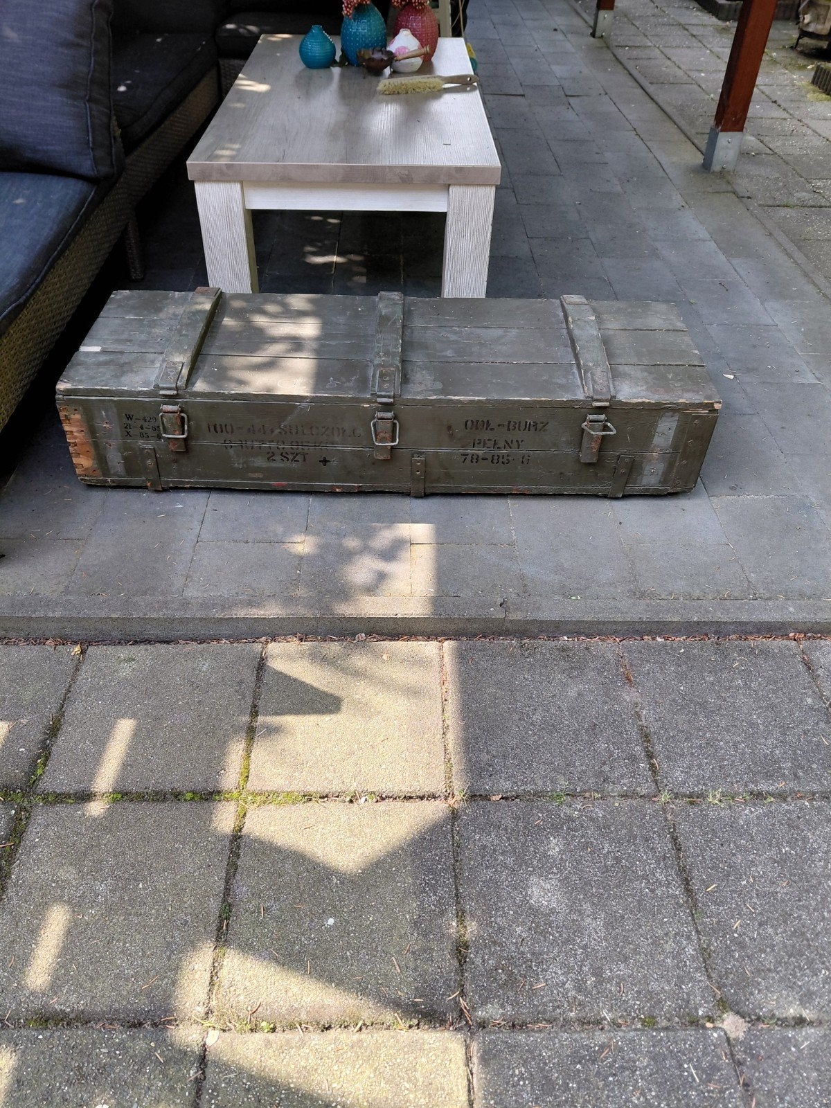 Houten legerkist, Ophalen, Landmacht, Nederland