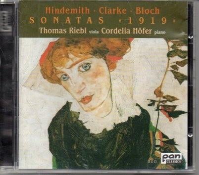 Hindemith, Clarke, Bloch: Sonates voor Viola ea / Th.Riebl, Ophalen of Verzenden, Classicisme, Zo goed als nieuw, Kamermuziek
