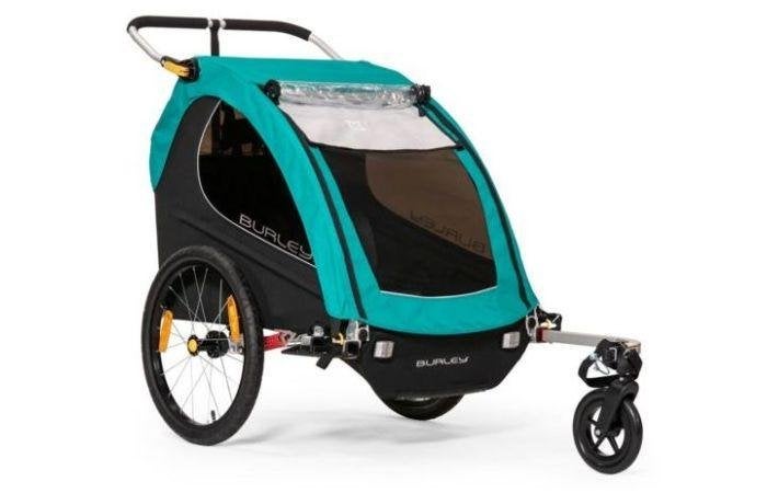 Fietskar Burley Encore X 2 Kind Zwart / turquoise MY23, Ophalen, Vering, Burly, Nieuw