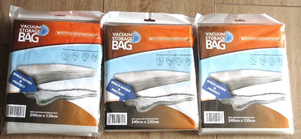 3x vacuüm zak voor matras | 240 cm x130 cm | NIEUW, Eenpersoons, Nieuw, Ophalen of Verzenden, Overige maten