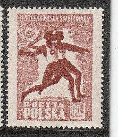 Polen 1954 - Sparta Games, Ophalen, Polen, Postfris