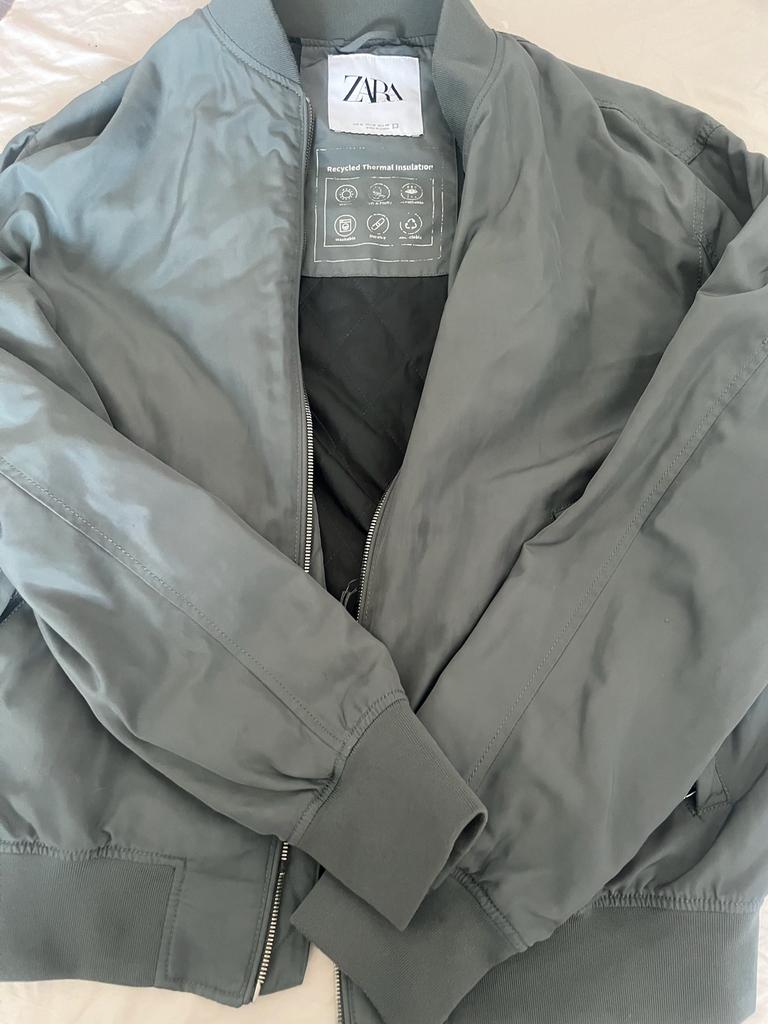 Zara Bomberjack met gerecyclede thermische isolatie, Ophalen of Verzenden, Zo goed als nieuw, Maat 48/50 (M), Groen