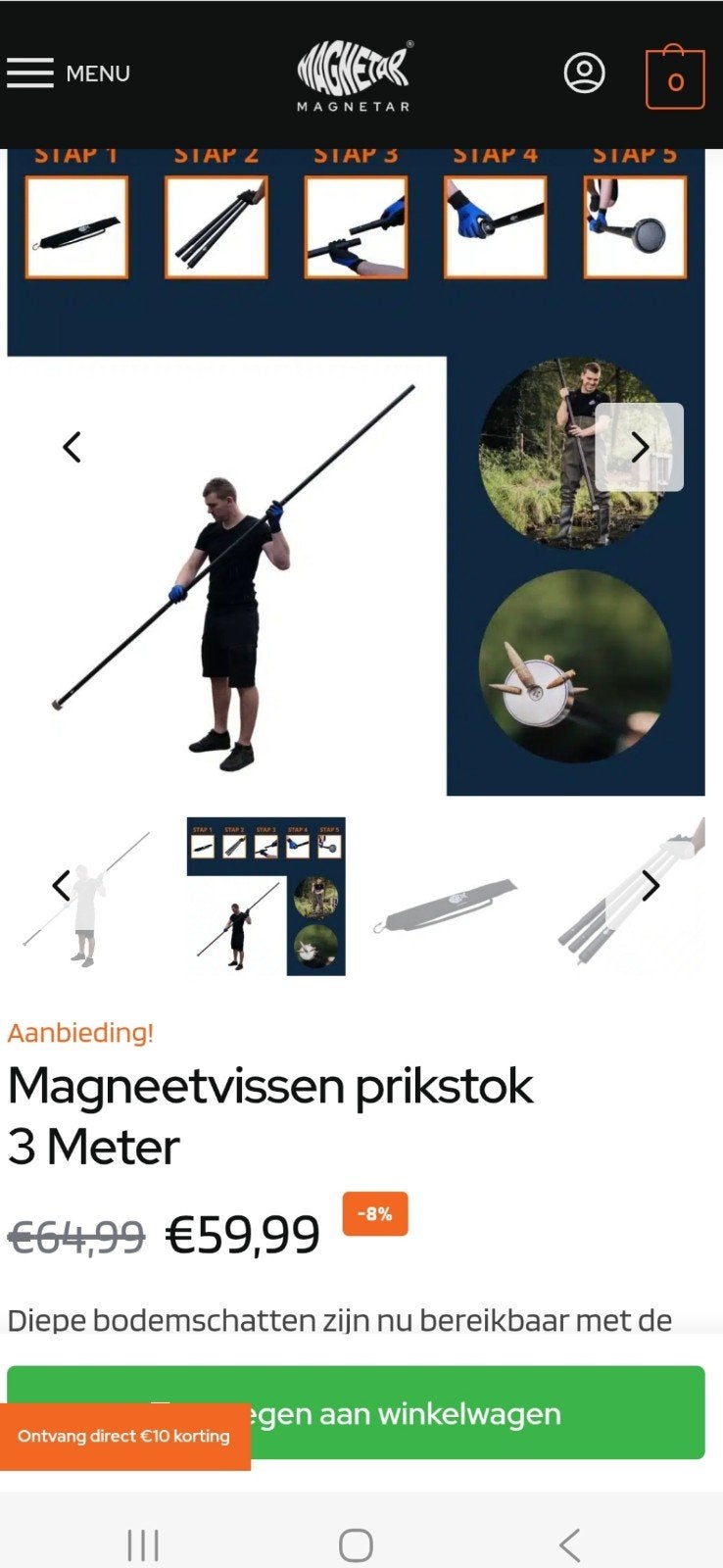 Nieuwe Magnetar prikstok, Ophalen, Nieuw
