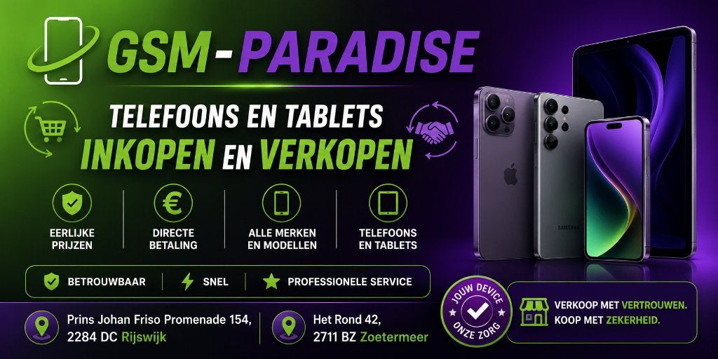 Gsm-Paradise – Jouw plek voor smartphones & tablets!, 256 GB, Zwart, Ophalen of Verzenden, Zonder simlock