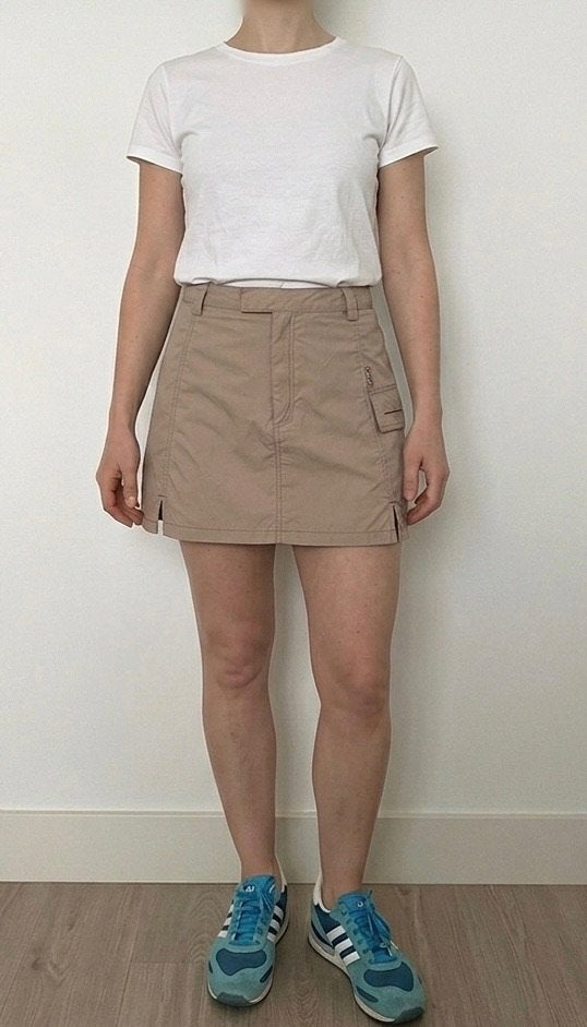 Outdoor mini rok Life Line maat 38/40, Maat 38/40 (M), Verzenden, Beige, Zo goed als nieuw