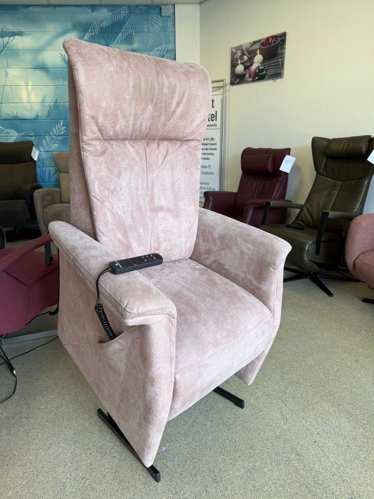 Meubelzorg sta op stoel relax fauteuil gratis bezorging, Leer, Zo goed als nieuw, 50 tot 75 cm, Ruim 100 modellen in alle kleuren en maten