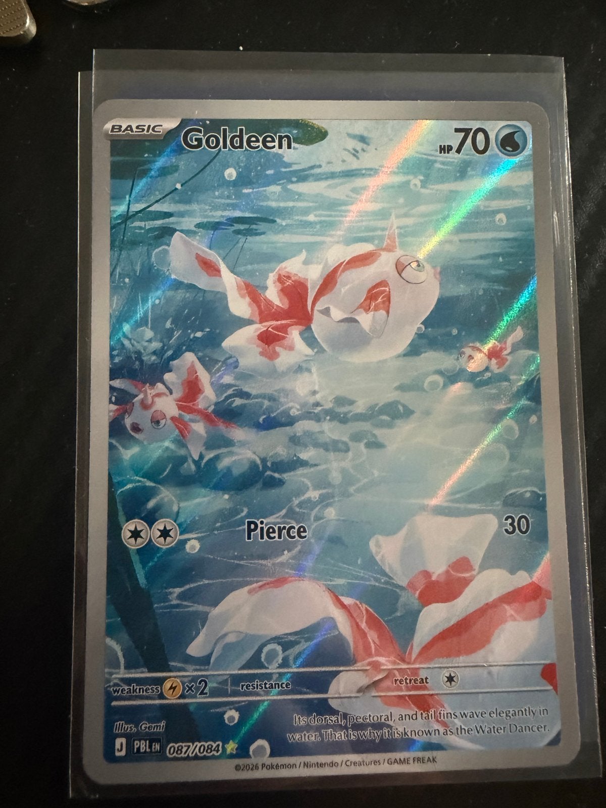 Goldeen 087/084 Reverse Holo Pokémon Kaart, Ophalen of Verzenden, Zo goed als nieuw, Losse kaart, Foil