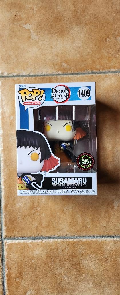 Amasia demon slayer Susamaru Glow chase exclusive funko pop, Ophalen of Verzenden, Nieuw