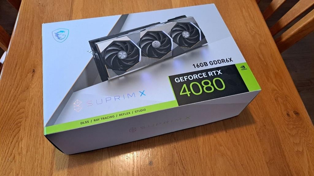 MSI GeForce RTX 4080 16GB SUPRIM X, GDDR6, PCI-Express 4, Ophalen of Verzenden, Zo goed als nieuw