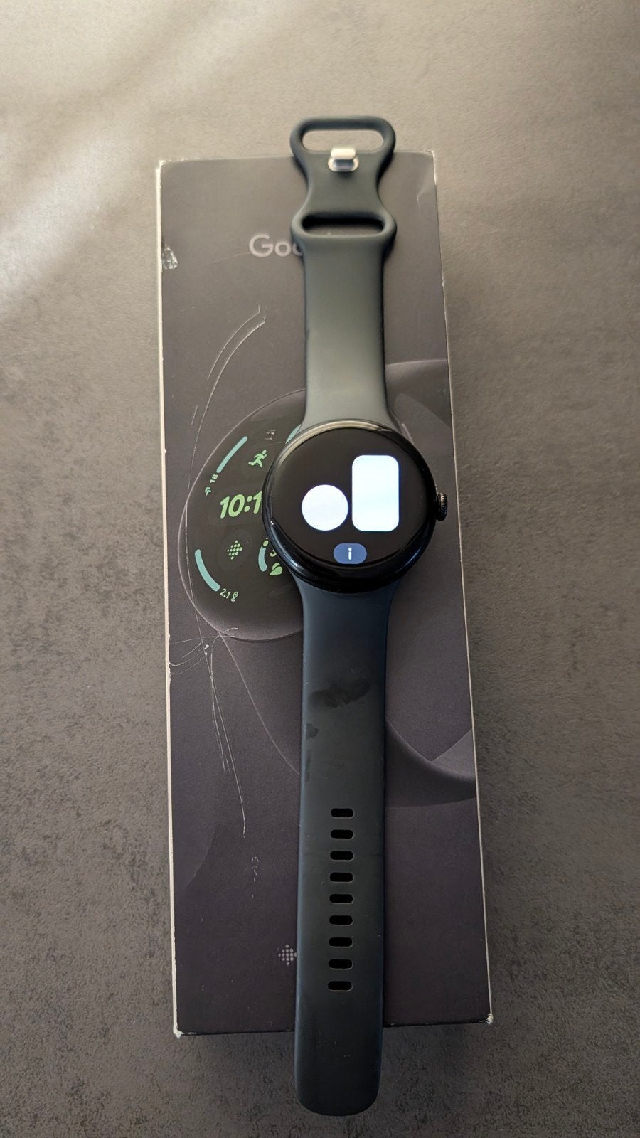 Google Pixel Watch 3  45mm  LTE 4G - zgn in doos, Google, Zwart, Ophalen of Verzenden, Zo goed als nieuw