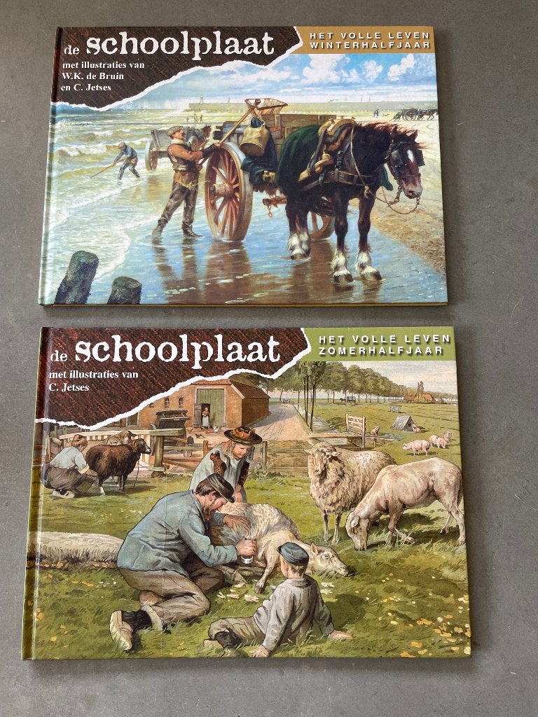 De schoolplaten twee boeken, Onbekend, Verzenden, Europa, Zo goed als nieuw