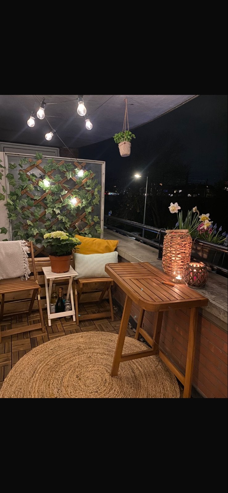 Houten balkonset Xenos, Tuin en Terras, Tuintafels, Ophalen, Gebruikt, Hout