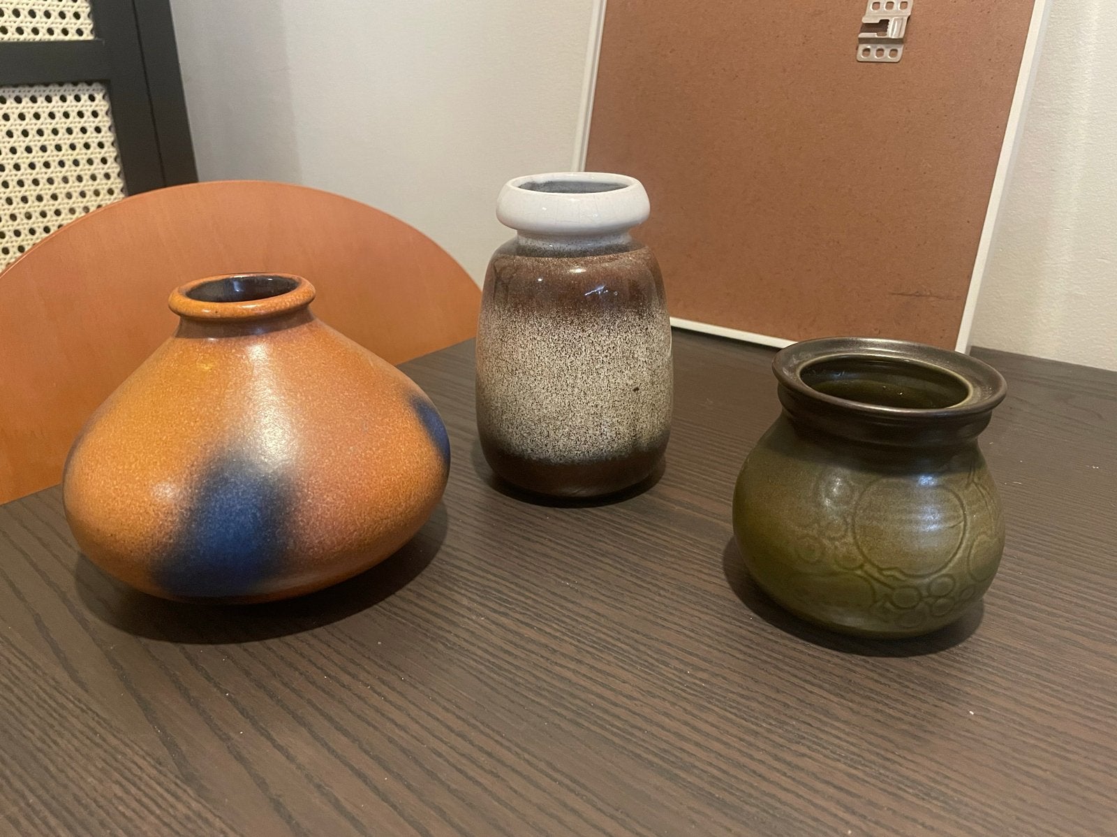Vintage U-Keramik, Uebelacker & VEB Haldensleben vazen set, Antiek en Kunst, Ophalen