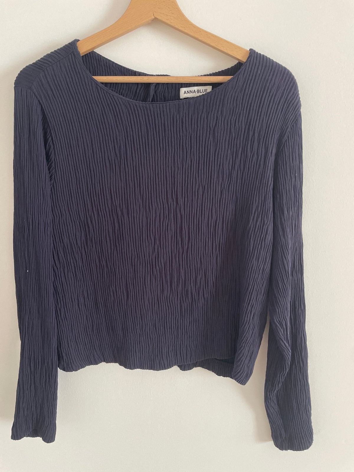 Anna Blue top donkerblauw zgan, Ophalen of Verzenden, Zo goed als nieuw, Blauw, Lange mouw