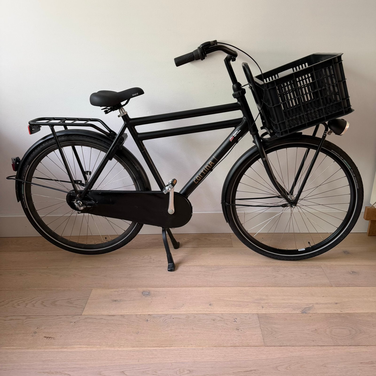 Cortina U4 28 inch herenfiets fiets zwart vanaf 170cm, Ophalen, Zo goed als nieuw, Overige merken