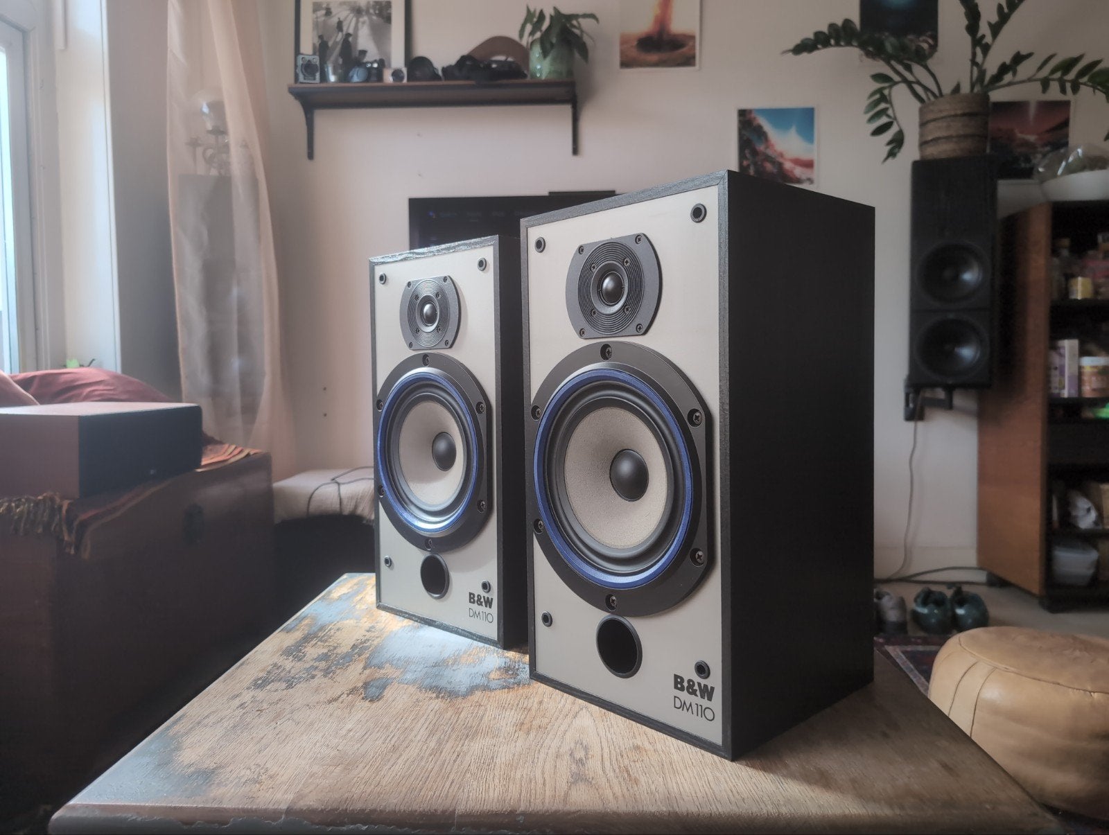 B&W DM110, Ophalen, Stereo speakers, Gebruikt, 60 tot 120 watt