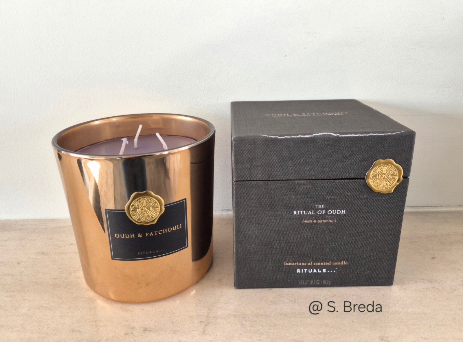 Rituals | Oudh | 1 kilo geurkaars kaars 3 lonten, Nieuw, Ophalen of Verzenden, Rituals, Kaars