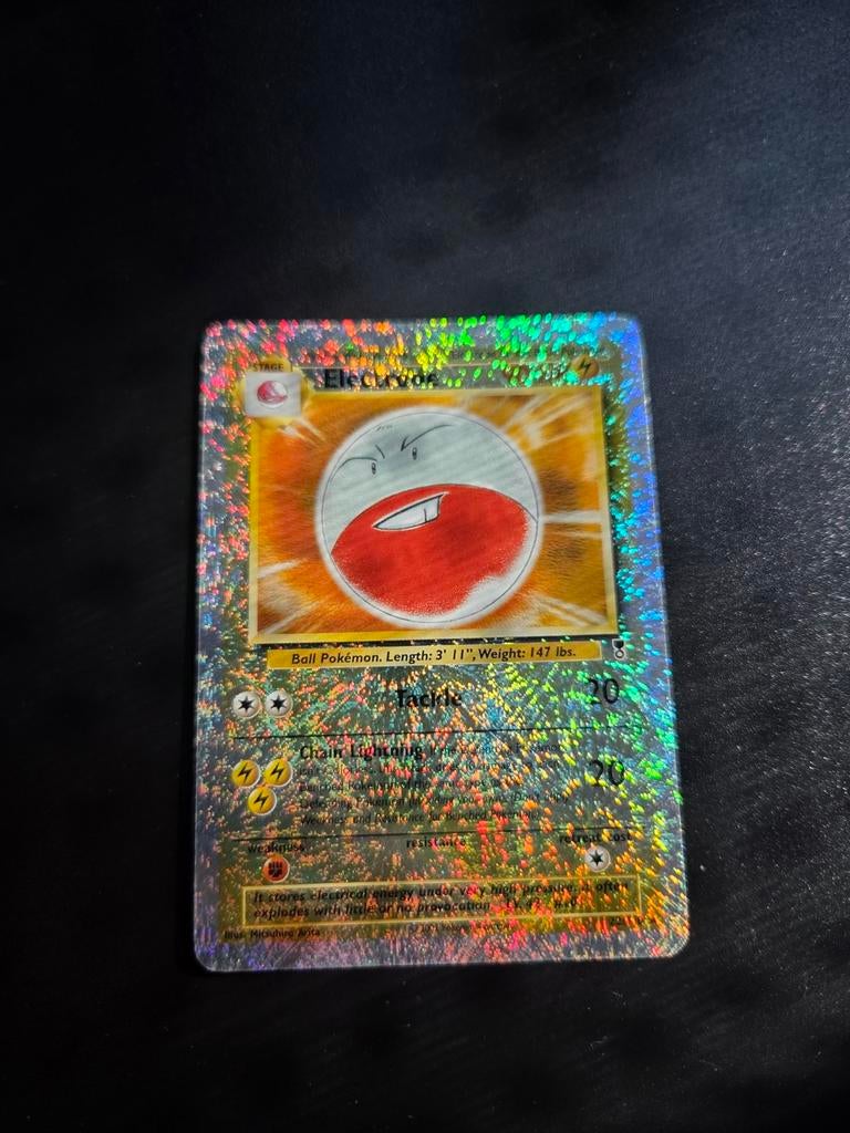 Electrode 22/110 Pokemon Legendary Collection reverse, Ophalen of Verzenden, Zo goed als nieuw, Booster, Foil
