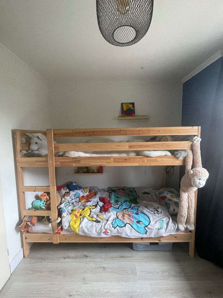 Stapelbed IKEA Mydal, Ophalen, 90 cm, Eenpersoons, 160 tot 180 cm