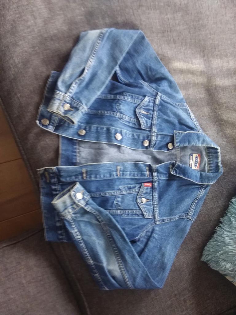Spijkerjasje maat s, Ophalen of Verzenden, Zo goed als nieuw, Maat 38/40 (M), Blauw