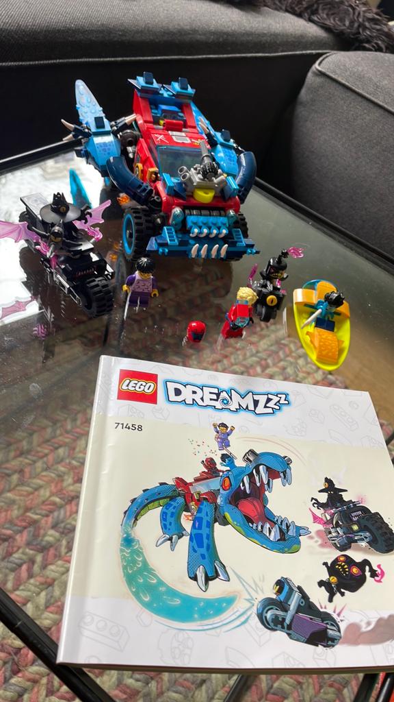 Lego dreamzzz 71458 krokodil auto, Lego, Ophalen of Verzenden, Zo goed als nieuw, Compleet