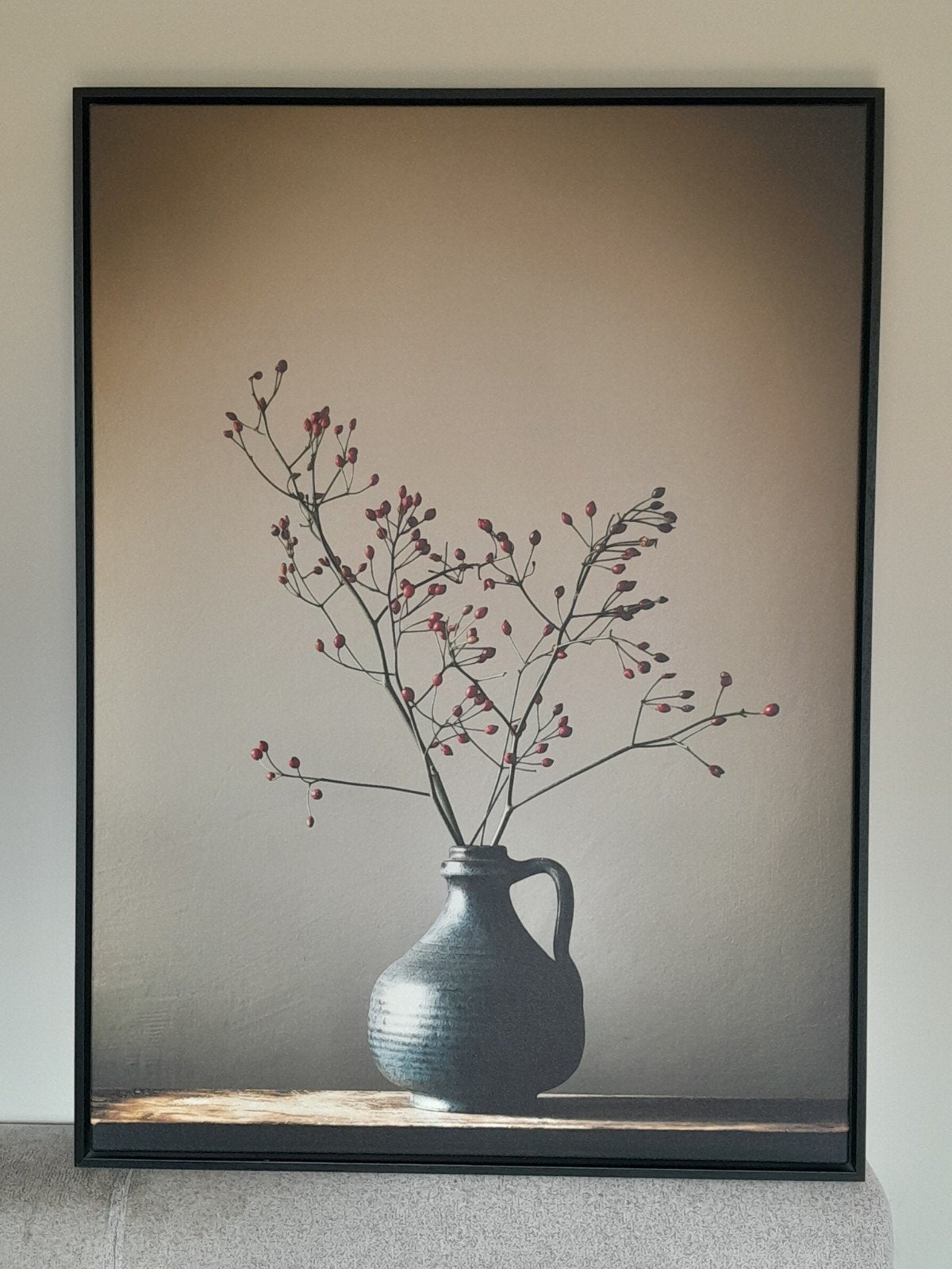 Canvas in zwarte baklijst - 110x80 cm, Huis en Inrichting, Ophalen, 75 tot 100 cm, 75 – 100, Print