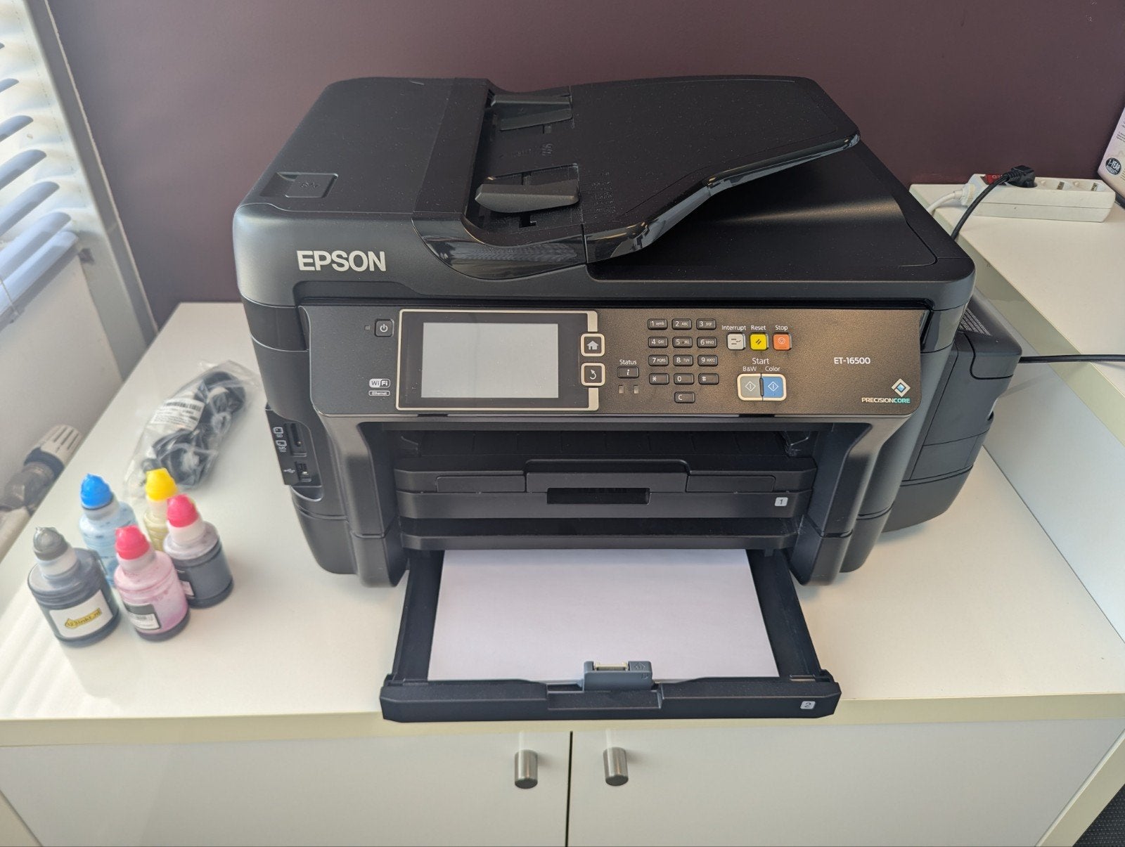 Epson ET-16500 EcoTank All-in-One Printer, Computers en Software, Printers, Gebruikt, All-in-one, Draadloos, Ophalen of Verzenden