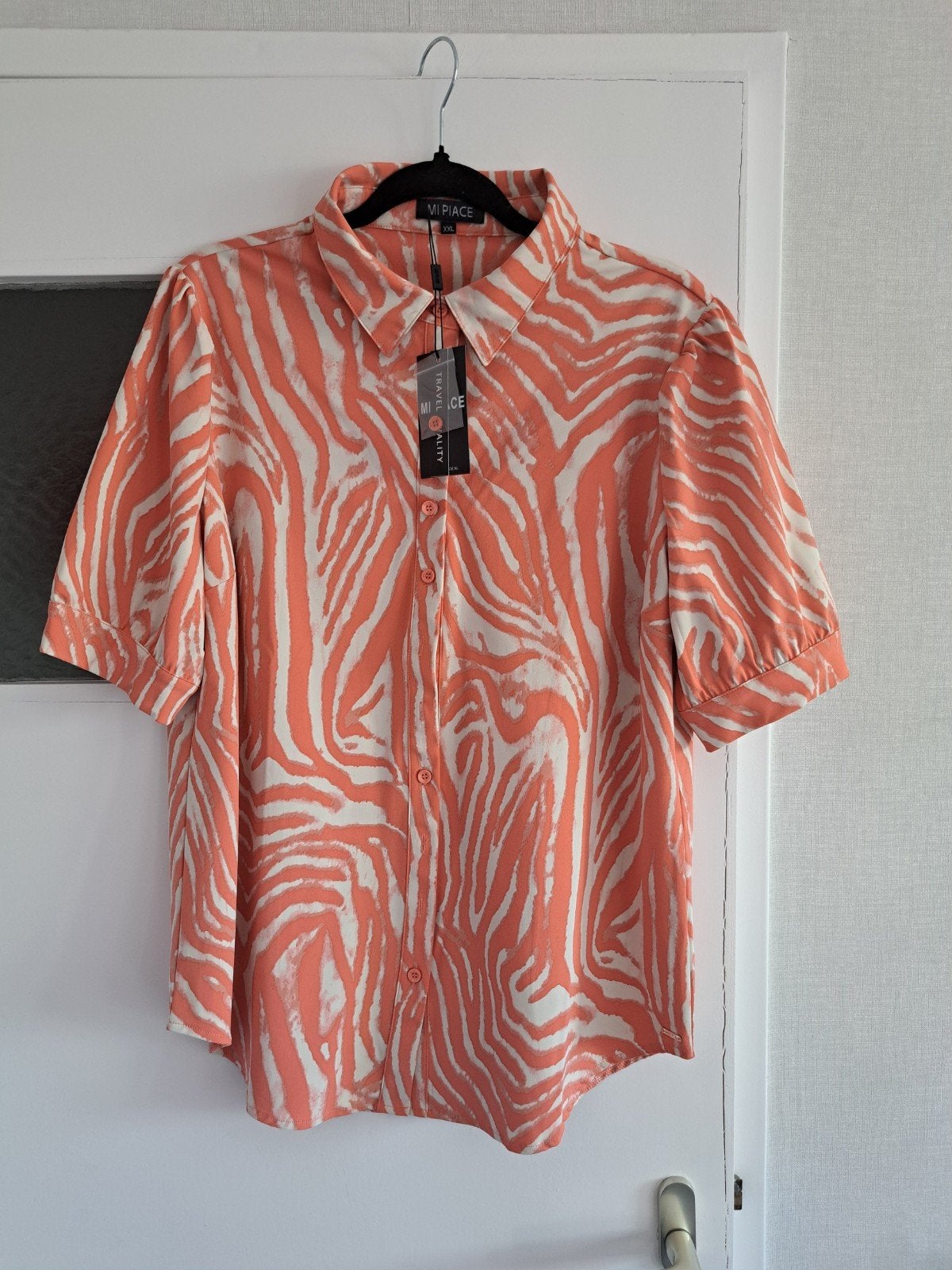 mi piace travelstof blouse maat xxl, Verzenden, Nieuw, Maat 46/48 (XL) of groter