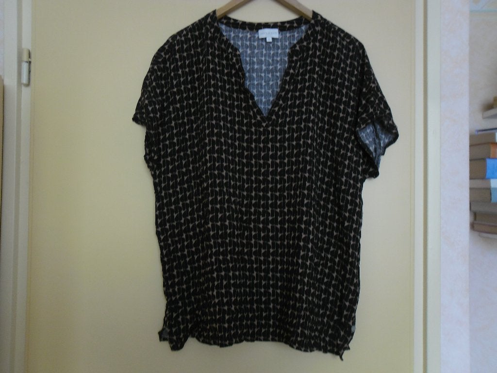 z.g.a.n. dames blouse. Maat 42, Zwart, Maat 42/44 (L), Ophalen of Verzenden, Zo goed als nieuw